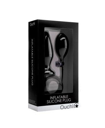 Ouch! Inflatable Silicone Plug - Nadmuchiwany korek Analny