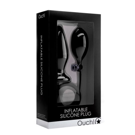 Ouch! Inflatable Silicone Plug - Nadmuchiwany korek Analny