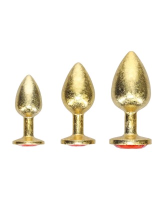 Ouch! Milan Collection - Zestaw Metalowych Korków Analnych - Złoty