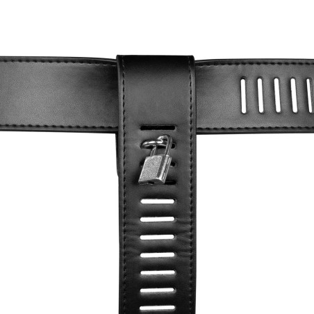 OUCH! Xtreme Female Chastity Belt - Pas Cnoty dla Kobiet - Czarny - PU