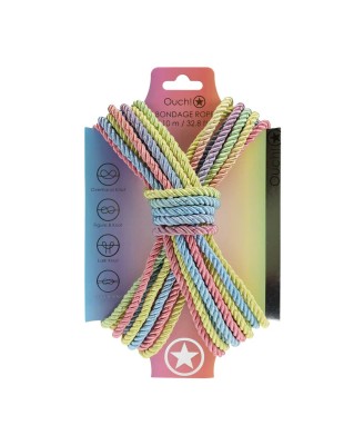 Polyester Bondage Rope - 10 m - Sznur do Krępowania - Kolorowa Pastela