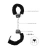 Beginner's Furry Hand Cuffs - Kajdanki z Futerkiem - Czarne