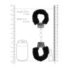 Beginner's Furry Hand Cuffs - Kajdanki z Futerkiem - Czarne