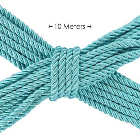 Polyester Bondage Rope - 10 m - Sznur do Krępowania - Niebieski