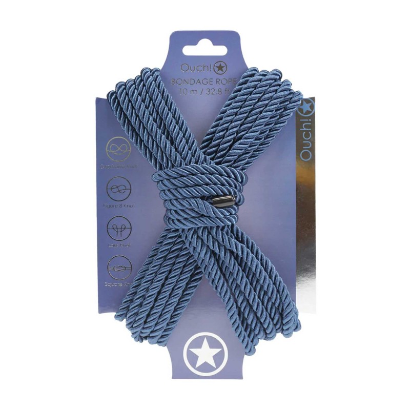 Polyester Bondage Rope - 10 m - Sznur do Krępowania - Granatowy