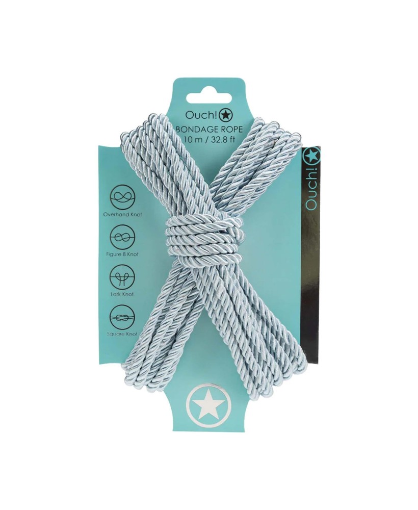 Polyester Bondage Rope - 10 m - Sznur do Krępowania - Błękit