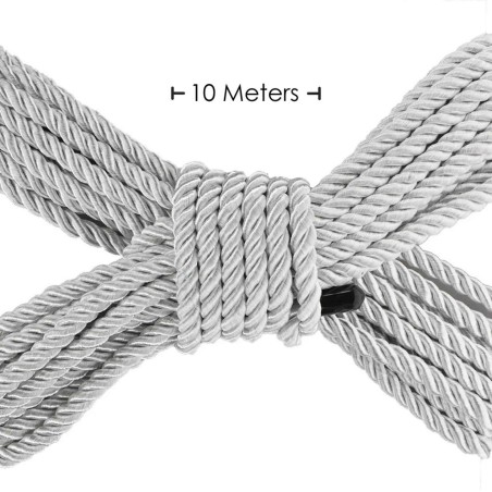 Polyester Bondage Rope - 10 m - Sznur do Krępowania - Szary
