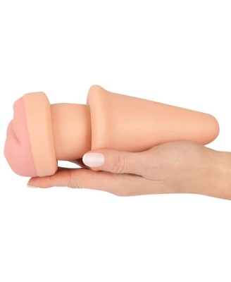 Nature Skin Butt Plu - Korek Analny i Masturbator w Jednym