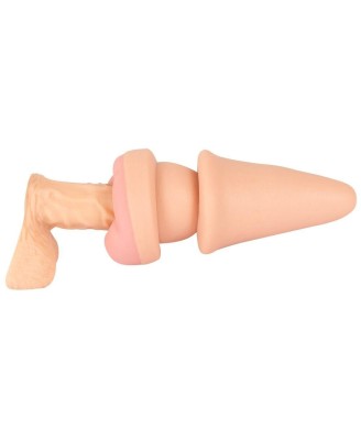 Nature Skin Butt Plu - Korek Analny i Masturbator w Jednym