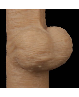 Love Toy – Dwuwarstwowy silikonowy dildo z uchwytem - 32cm