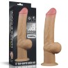 Love Toy – Dwuwarstwowy silikonowy dildo z uchwytem - 30cm
