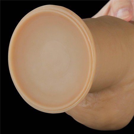 Love Toy – Dwuwarstwowy silikonowy dildo z uchwytem - 30cm