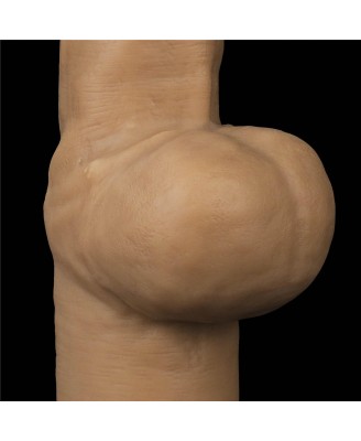 Love Toy – Dwuwarstwowy silikonowy dildo z uchwytem - 30cm