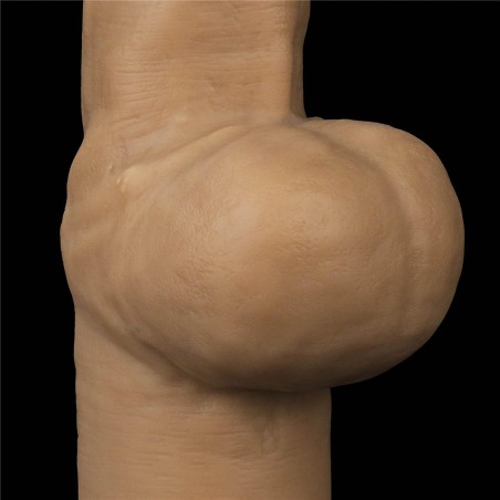 Love Toy – Dwuwarstwowy silikonowy dildo z uchwytem - 30cm