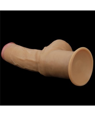 Love Toy – Dwuwarstwowy silikonowy dildo z uchwytem - 30cm