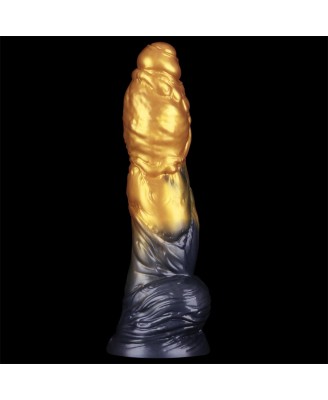 LoveToy - Monster Dildo - Nadmuchiwane - Złoto-Czarne - 25cm