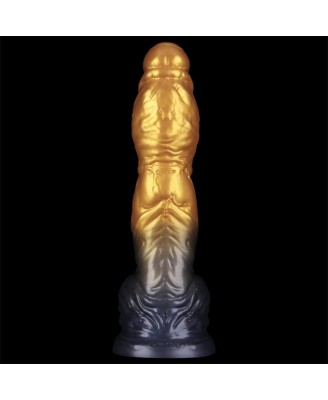 LoveToy - Monster Dildo - Nadmuchiwane - Złoto-Czarne - 25cm