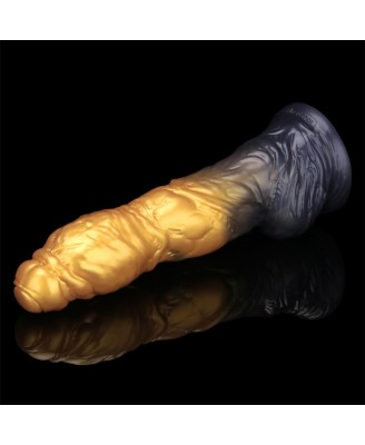 LoveToy - Monster Dildo - Nadmuchiwane - Złoto-Czarne - 25cm