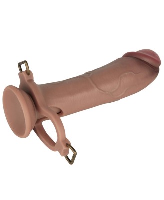 LoveToy Ingen zestaw strap-on z pustym dildo i silikonowym prętem 25cm - L/XL