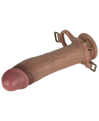 LoveToy Ingen zestaw strap-on z pustym dildo i silikonowym prętem 25cm - L/XL