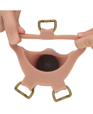 LoveToy Ingen zestaw strap-on z pustym dildo i silikonowym prętem 25cm - L/XL