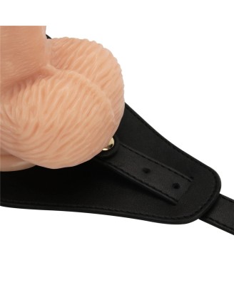 Vibrating Enhanced - Zestaw Uprząż Strapon i Wibrujące Dildo - 24cm - L/XL