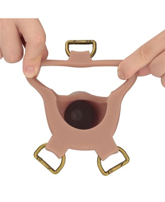 LoveToy Ingen zestaw strap-on z pustym dildo i silikonowym prętem 23cm