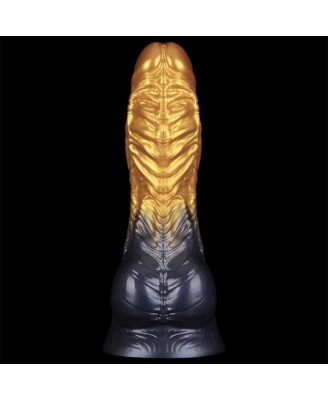 LoveToy - Monster Dildo - Nadmuchiwane - Złoto-Czarne - 20cm