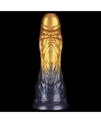 LoveToy - Monster Dildo - Nadmuchiwane - Złoto-Czarne - 20cm