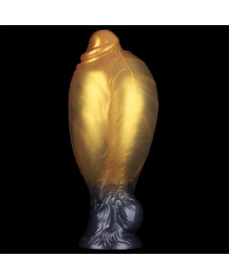 LoveToy - Monster Dildo - Nadmuchiwane - Złoto-Czarne - 20cm