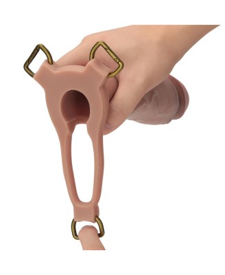 LoveToy Ingen zestaw strap-on z pustym dildo i silikonowym prętem 23cm