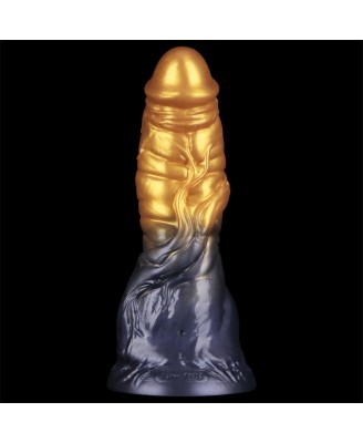 LoveToy - Monster Dildo - Nadmuchiwane - Złoto-Czarne - 19cm