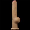 Love Toy – Dwuwarstwowy silikonowy dildo z uchwytem - 28cm