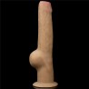 Love Toy – Dwuwarstwowy silikonowy dildo z uchwytem - 28cm