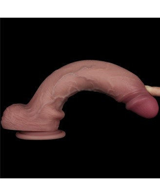 Sliding Skin Pro II Dual Layer - Realistyczne Dildo Wibrator - 25cm