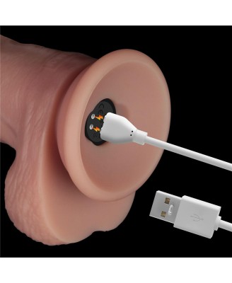 Sliding Skin Pro II Dual Layer - Realistyczne Dildo Wibrator - 25cm