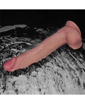 Sliding Skin Pro II Dual Layer - Realistyczne Dildo Wibrator - 25cm