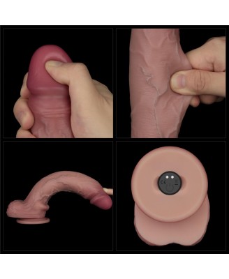 Sliding Skin Pro II Dual Layer - Realistyczne Dildo Wibrator - 25cm