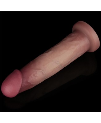 Sliding Skin Pro II Dual Layer - Realistyczne Dildo Wibrator - 23cm