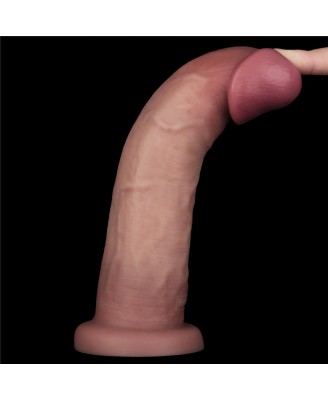 Sliding Skin Pro II Dual Layer - Realistyczne Dildo Wibrator - 23cm
