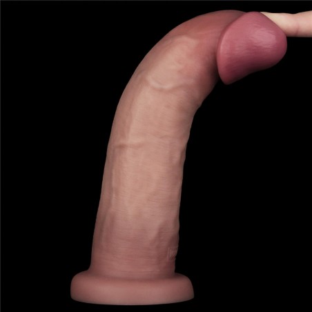 Sliding Skin Pro II Dual Layer - Realistyczne Dildo Wibrator - 23cm