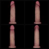 Sliding Skin Pro II Dual Layer - Realistyczne Dildo Wibrator - 23cm