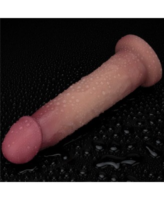 Sliding Skin Pro II Dual Layer - Realistyczne Dildo Wibrator - 23cm