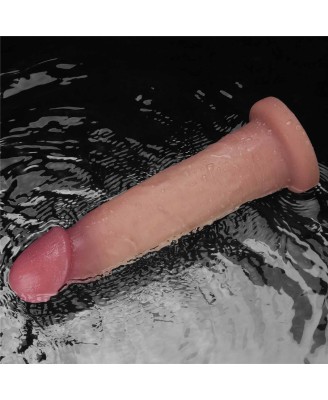 Sliding Skin Pro II Dual Layer - Realistyczne Dildo Wibrator - 23cm