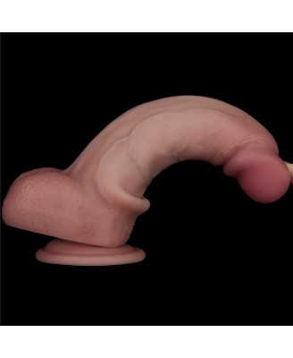 Sliding Skin Pro II Dual Layer - Realistyczne Dildo Wibrator - 20cm