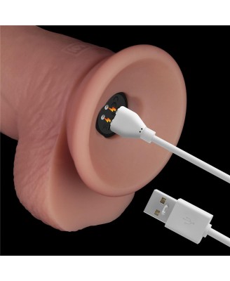 Sliding Skin Pro II Dual Layer - Realistyczne Dildo Wibrator - 21,6cm