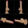 Love Toy – Dwuwarstwowy silikonowy dildo z uchwytem - 24cm