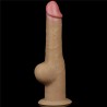 Love Toy – Dwuwarstwowy silikonowy dildo z uchwytem - 24cm