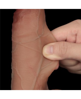 Sliding Skin Pro Dual Layer - Realistyczne Dildo - Cieliste - 21,5cm