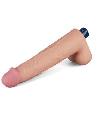 Lovetoy Real Softee - Realistyczny Wibrator Dildo - Cieliste - 25,5cm
